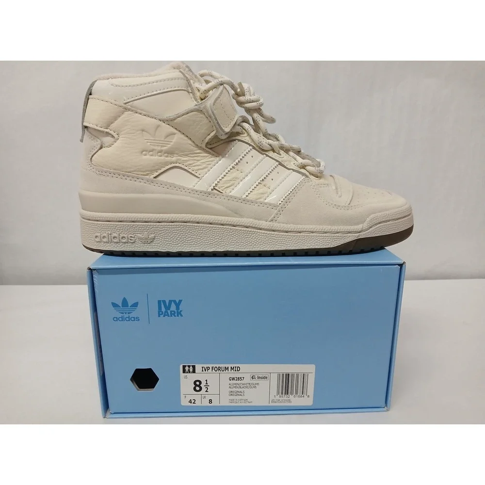 Adidas IVY PARK Forum Mid GW2857 Cream White High Top Sneakers‎ Men US 8.5